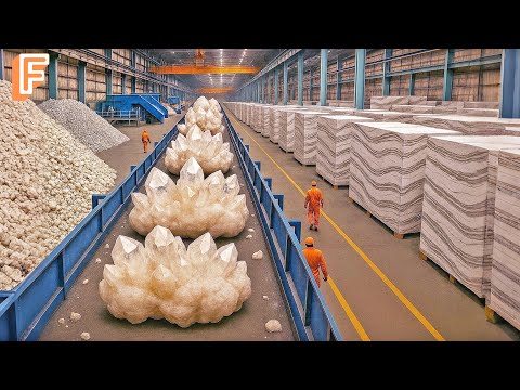 How Millions of Quartz Slabs Worth Billions Of Dollars Are Made — From Sand To Luxury Surfaces