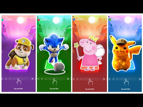 Paw Patrol vs Sonic vs Peppa Pig vs Pikachu 