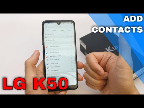 How to Add a Contact - LG K50