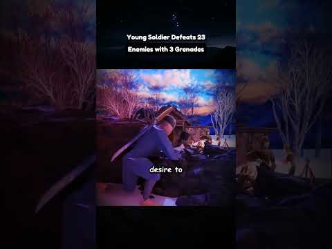 Young Soldier Defeats 23 Enemies with 3 Grenades #shorts #fyp