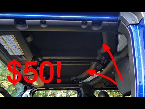 Jeep Wrangler home made hard top headliner. Only $50!