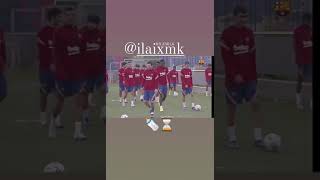 Ilaix Moriba   And Leo Messi Training💪        Happy🤗 Of King👑