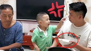 Dad Served Himself First And Was Taught A Lesson By The Cute Baby#cutebaby#funnyvideos#smile