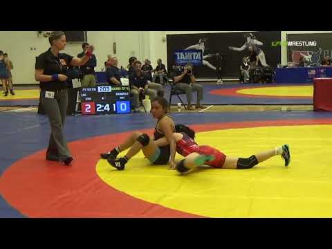 Women's Freestyle 53 Round of 16 - Shin Hye Lee (Kore) vs. Mayra Ramirez (WBU)