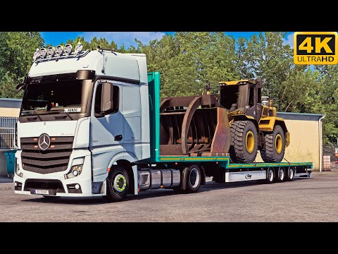 [G29] ETS2 (4K 60FPS) | HEILBRONN | MERCERDES ACTROS MP4 1851 | CRAILSHEIM - SINSHEIM/REIHEN