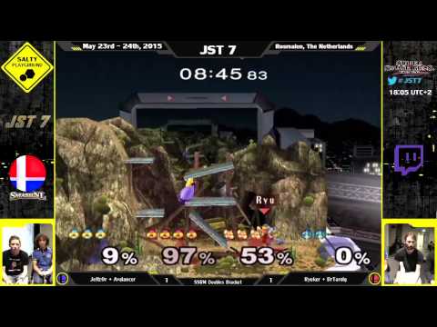 JST7 - Jeffz0r + Avalancer Vs Ryuker + BrTarolg - SSBM Doubles Bracket Losers R3