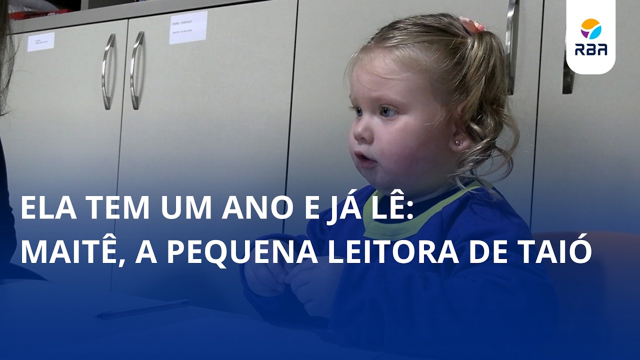 Ela tem um ano e já lê: Maitê, a pequena leitora de Taió