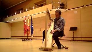 Suite n°1 pour violoncelle de J. S.Bach / harpe F. Pernel Live Conservatoire de Madrid janvier 2013