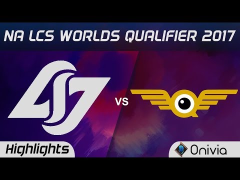 CLG vs  FLY Highlights Game 3 NA LCS Worlds Qualifier 2017 Counter Logic Gaming vs FlyQuest by Onivi
