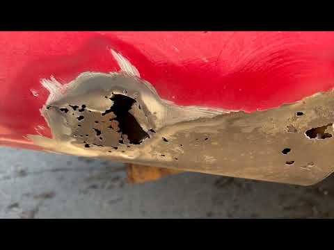 DIY FIBERGLASS REPAIR for AUTOBODY RUST HOLES with NO WELDER