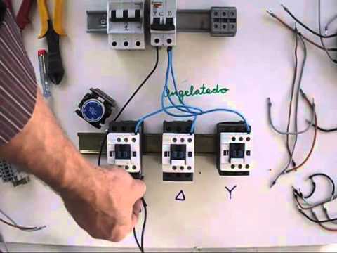Star-delta starter, installation of maneuver connection.(2/10)