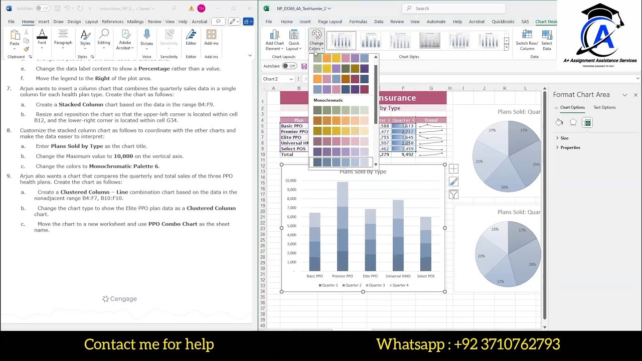 Sam Project A Excel Module 04 Analyzing And Charting Financial Data |CIS 1060 - Beneva Health 365 1A