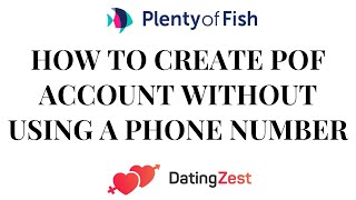 How to create POF account without using phone number