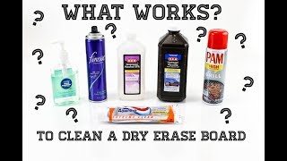 How to CLEAN a dry erase board - WHAT WORKS? - Restore a white board