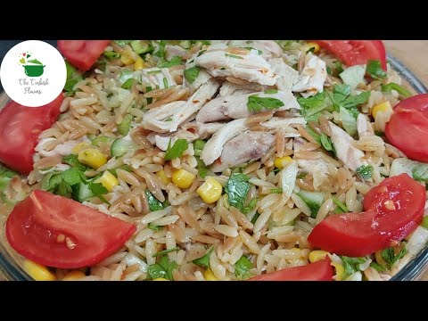 Mediterranean Chicken Orzo Salad Recipe