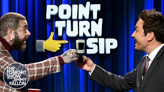 Point, Turn, Sip with Post Malone | The Tonight Show Starring Jimmy Fallon