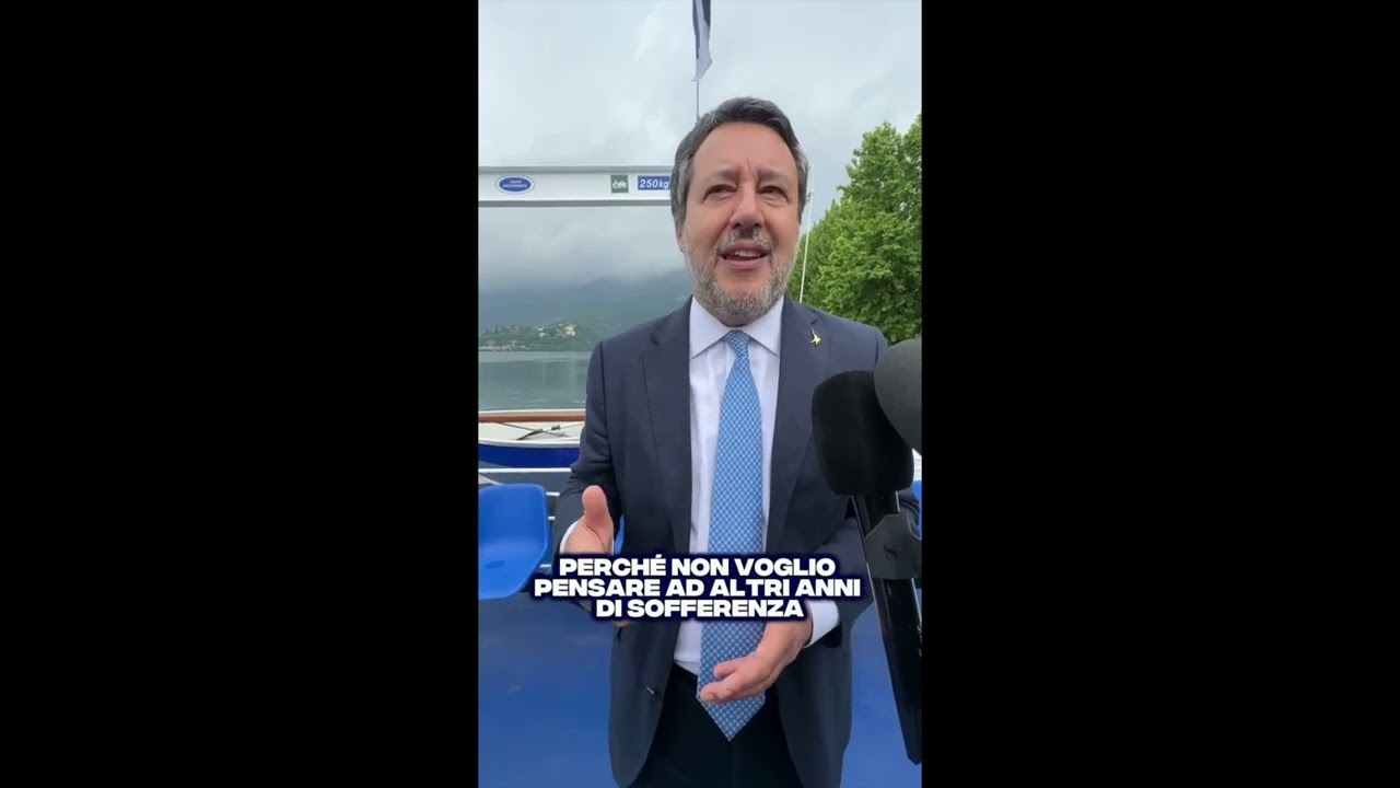 SALVINI: "RUSSIA VUOLE UNA TREGUA? SEDIAMOCI E RAGIONIAMOCI, IL NOSTRO OBIETTIVO È LA PACE"
