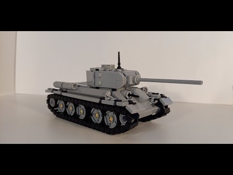 Танк Т-34-85 в масштабе минифигурки из ЛЕГО