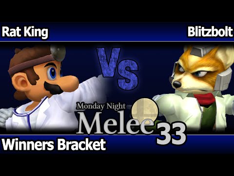 MNM 33 Melee - Rat King (Dr Mario) vs Blitzbolt (Fox) - Winners Bracket