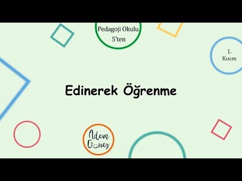 Edinerek Öğrenme