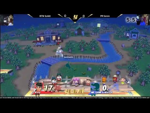 (5/10/16) Winner's Bracket, R3: RTN Scatt vs. PR Seren - Smash Wii-U, Singles