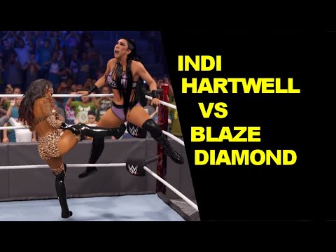 WWE 2K22 Indi Hartwell vs Blaze Diamond - No Holds Barred