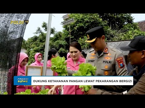 KAPOLRES JEMBER TINJAU KEBERHASILAN PROGRAM PEKARANGAN PANGAN BERGIZI