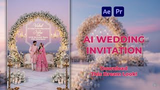 AI Wedding Invitation Template | After Effects & Premiere Pro Editable Project #weddinginvitation