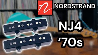 Video thumbnail for Nordstrand NJ4 Vintage Single Coil 70s Era Jazz Bass Pickups by Sonojono