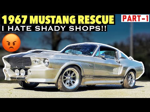 (Part-1) 1967 Shelby GT500 Project BETSY Fastback mustang - Fixing SHADY SHOP work - Replica Build