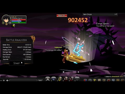 [AQW] Ultra Drakath TimeKeeper solo 12 seconds