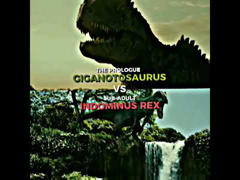 Prologue Giganotosaurus Vs. Indominus Rex #shorts #indominusrex #jurassicworld