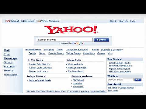 Portales, buscadores, y correo web: Mi Internet entre 1995 y 1999