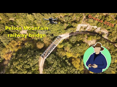 The Pelion Railway Bridge, Greece - 4k Drone footage
