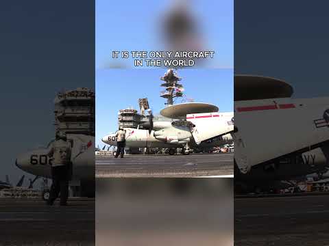 E-2 Hawkeye and its folding wings #e2hawkeye #aircraftcarrier
