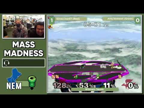Mass Madness 40 SSBM - Silver/JoeST (Red) vs. Shmeeli/AVG (Green) - Melee Doubles WSF