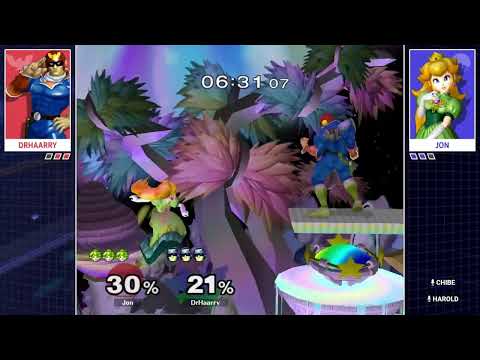 Beginner Beatdown 64 - DrHaarry (Cpt. Falcon) Vs. Jon (Peach) SSBM