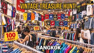 Bangkok İkinci El Alışveriş Cenneti 🇹🇭 Red Building Vintage Market 4K