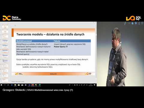 SQL Day 2019 | Multidimensional wiecznie żywy - Grzegorz Stolecki