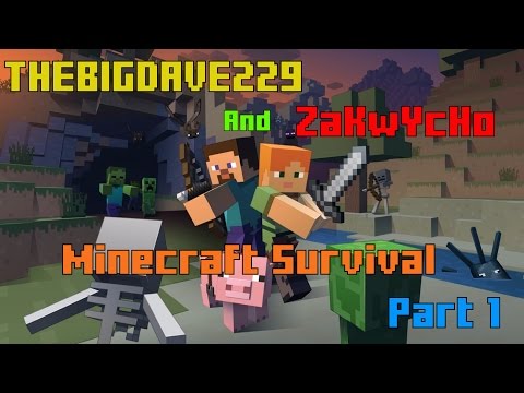 PS4 Minecraft Co-op Survival Part 1
