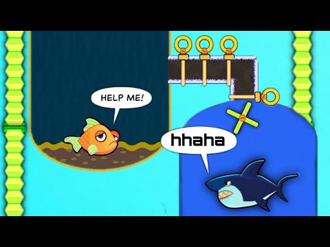 New save the fish game / New updated save  fish pull the pin mobile game / level 12117 - 12138