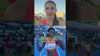 Canadian squad reacts to women's 4x100m relay silver at World Athletics Relays Gaborone | #CBCSports
