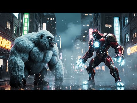 IRON MAN vs YETI: Epic City Battle | Ultra Realistic 8K Cinematic Fight