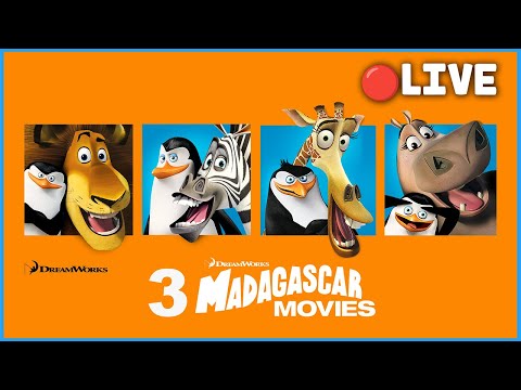 1M Subscribers SPECIAL!! 🔴 | Madagascar | Extended Previews LIVESTREAM | Kids Movies