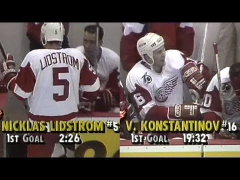 91/92 RS: STL @ Det Highlights - 10/17/91 (Lidstrom/Konstantinov First Goals)