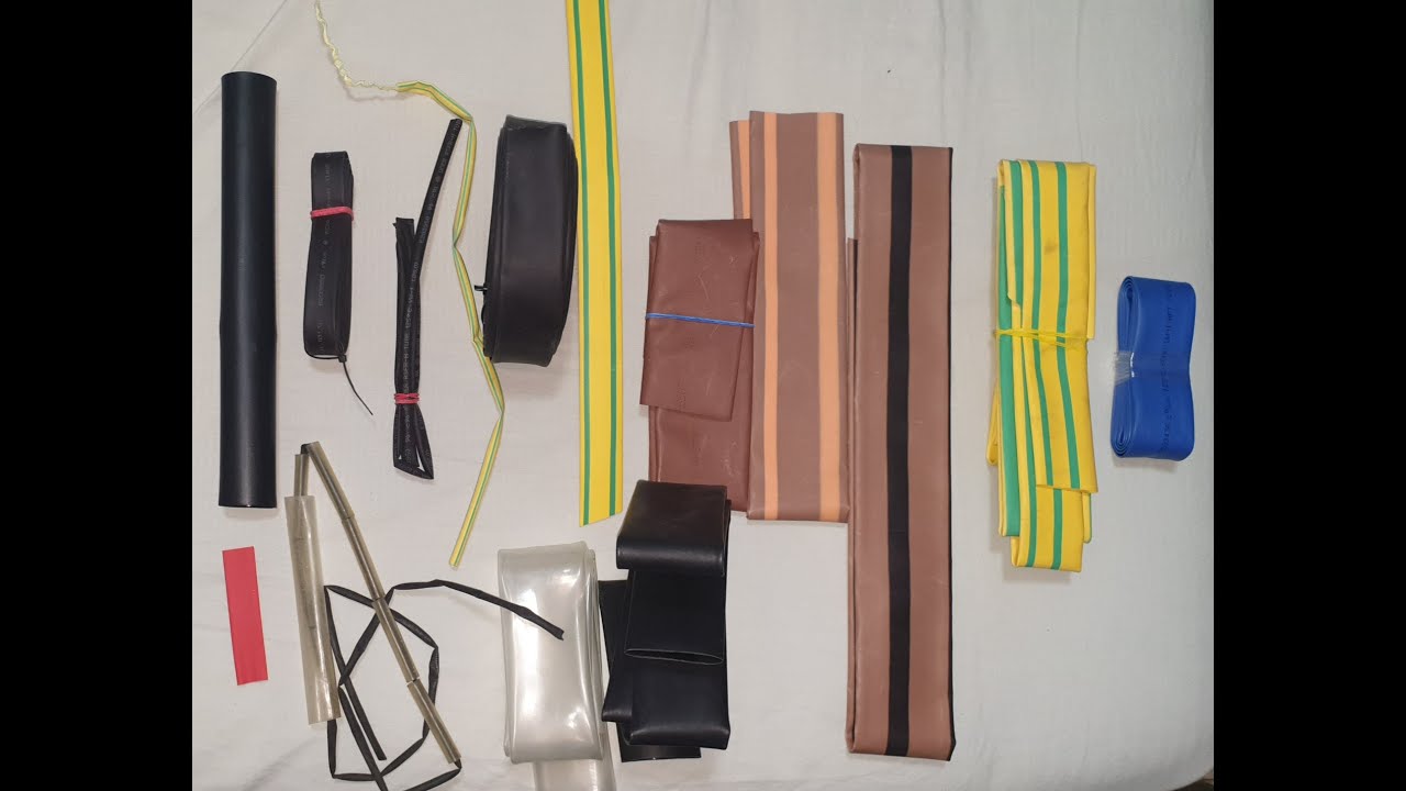 שרוולים מתכווצים (השלמת בידוד) ועוד חומרים בשימוש שכיח.