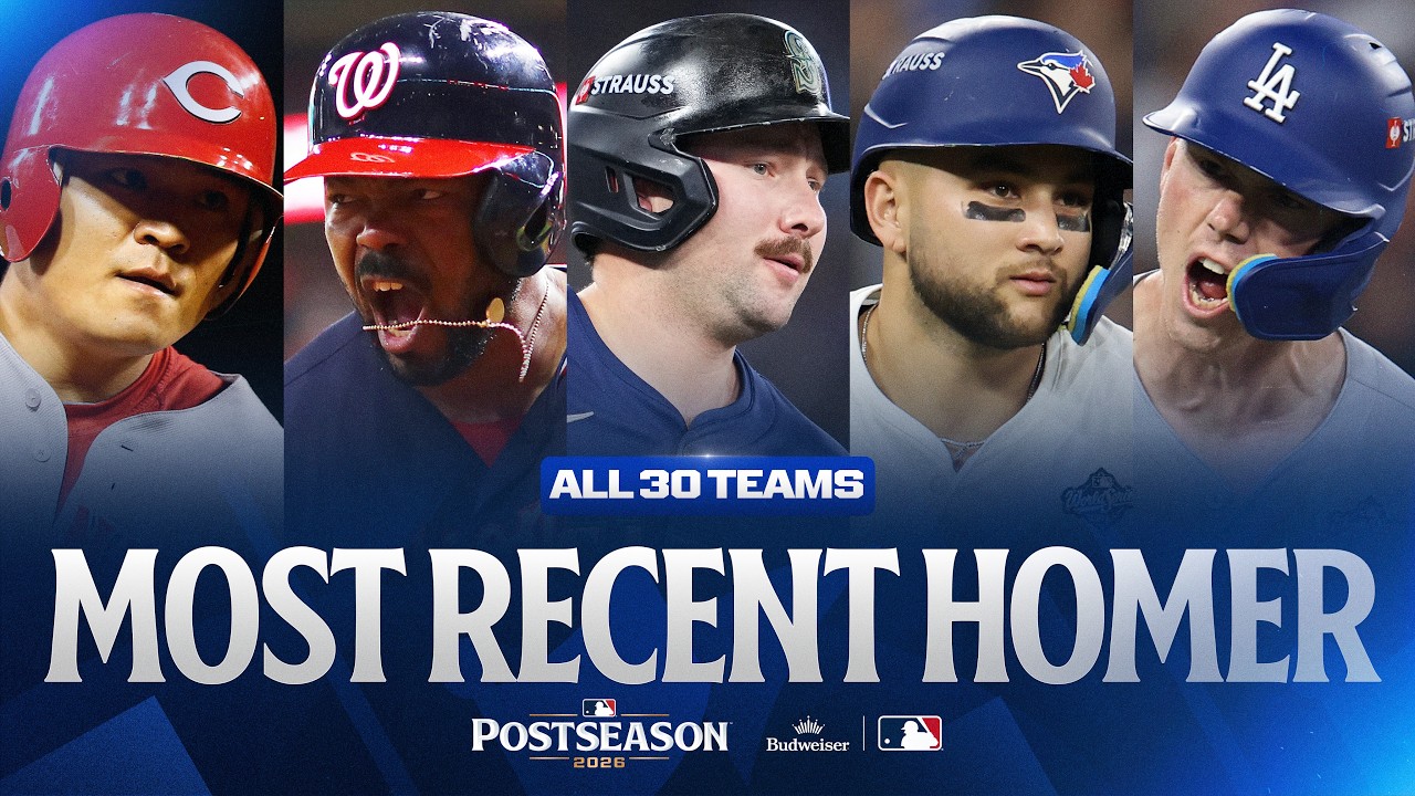 The most recent Postseason home run for ALL 30 MLB TEAMS! | No Time Like October