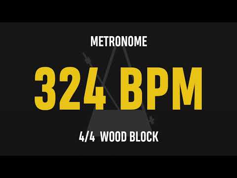 324 BPM 4/4 - Best Metronome (Sound : Wood block)