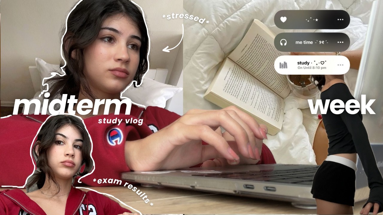 midterm uni vlog *studying, procrastinating, surviving exam week*
