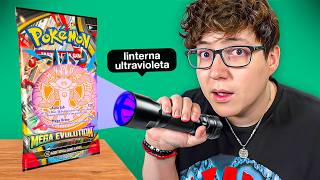 Usé una LUZ ULTRAVIOLETA para abrir SOBRES de POKEMON